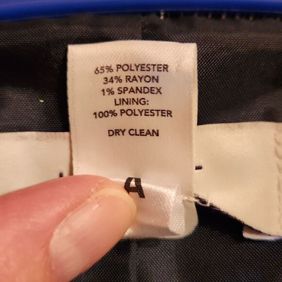 Ann Taylor Loft Single Breasted Office Blazer Jacket, Size 6, Black & White - Picture 10 of 10